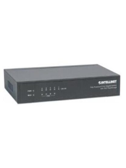 SWITCH INTELLINET FAST ETHERNET 561082 5 PUERTOS POE+ 10-100MBPS 10GBIT-S 2048 ENTRADAS - NO ADMINISTRABLE - Image 2