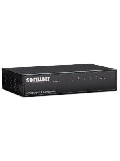 SWITCH INTELLINET GIGABIT ETHERNET 530378 5 PUERTOS 10-100-1000MBPS 1024 ENTRADAS - NO ADMINISTRABLE - Image 2