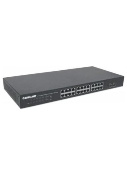 SWITCH INTELLINET GIGABIT ETHERNET 561044 24 PUERTOS 10-100-1000MBPS + 2 PUERTOS SFP 52 GBIT-S 8192 ENTRADAS - NO ADMINISTRABLE - Image 2