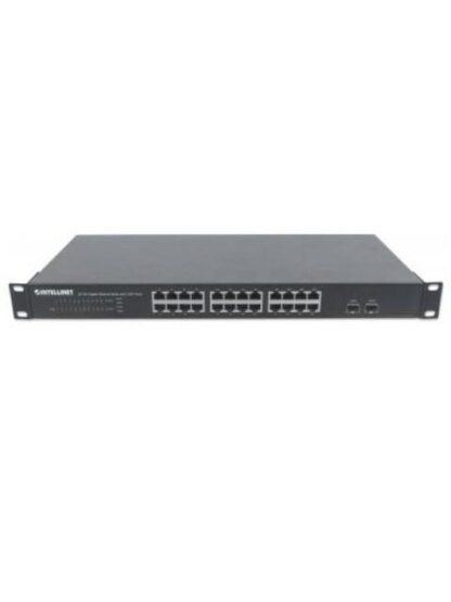 SWITCH INTELLINET GIGABIT ETHERNET 561044 24 PUERTOS 10-100-1000MBPS + 2 PUERTOS SFP 52 GBIT-S 8192 ENTRADAS - NO ADMINISTRABLE - Image 5