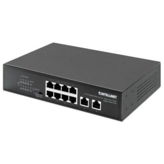 SWITCH INTELLINET GIGABIT ETHERNET 561402 8 PUERTOS POE + 10-100-1000 + 2 PUERTOS UPLINK 120W 2 GBIT-S 8192 ENTRADAS - NO ADMINISTRABLE