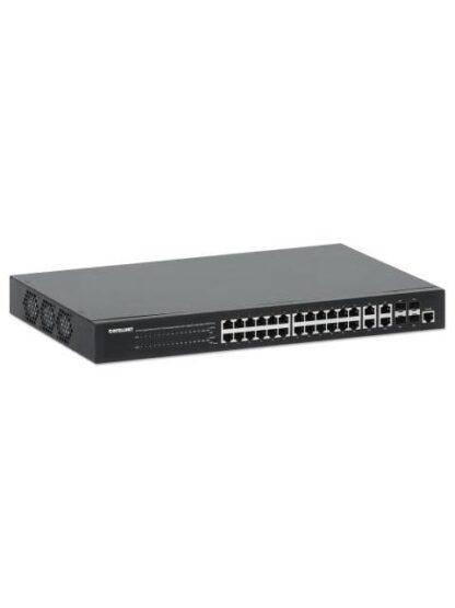 SWITCH INTELLINET GIGABIT ETHERNET 561426 24 PUERTOS 10-100-1000MBPS + 4X PUERTOS SFP 56 GBIT-S 8000 ENTRADAS - NO ADMINISTRABLE - Image 2