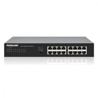 SWITCH INTELLINET GIGABIT ETHERNET 561815 16 PUERTOS 10-100-1000MBPS 32 GBIT-S 8.192 ENTRADAS - NO ADMINISTRABLE