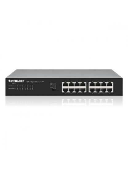 SWITCH INTELLINET GIGABIT ETHERNET 561815 16 PUERTOS 10-100-1000MBPS 32 GBIT-S 8.192 ENTRADAS - NO ADMINISTRABLE