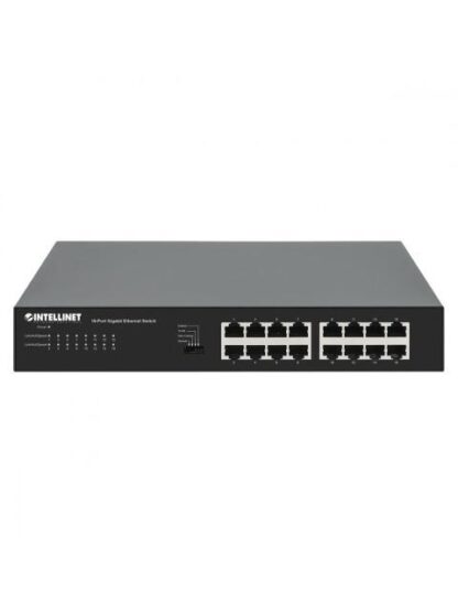 SWITCH INTELLINET GIGABIT ETHERNET 561815 16 PUERTOS 10-100-1000MBPS 32 GBIT-S 8.192 ENTRADAS - NO ADMINISTRABLE - Image 3