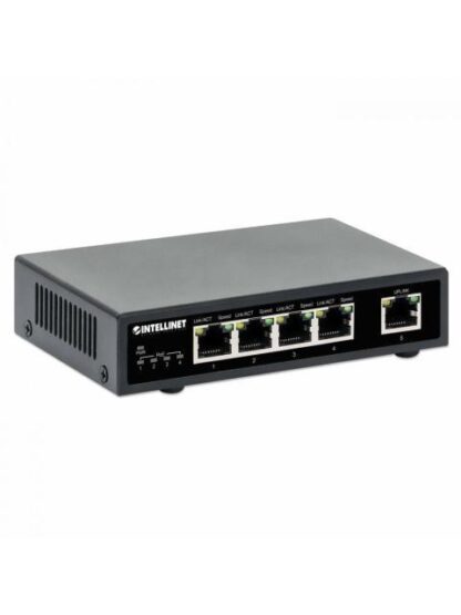SWITCH INTELLINET GIGABIT ETHERNET 561839 5 PUERTOS POE 10-100-1000MBPS (4X POE+) 10 GBIT-S 2000 ENTRADAS - NO ADMINISTRABLE - Image 2