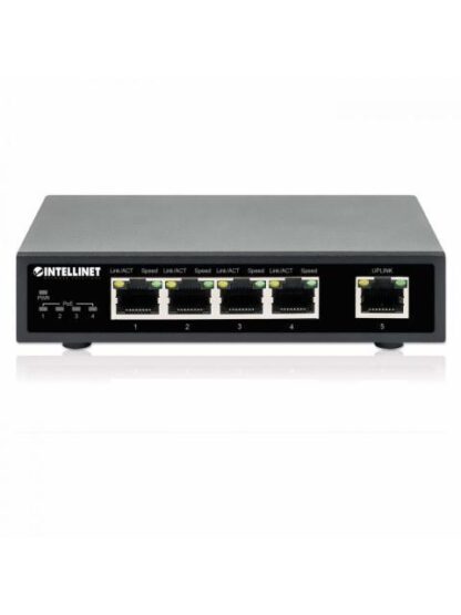 SWITCH INTELLINET GIGABIT ETHERNET 561839 5 PUERTOS POE 10-100-1000MBPS (4X POE+) 10 GBIT-S 2000 ENTRADAS - NO ADMINISTRABLE - Image 5