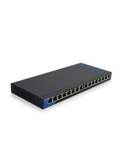 SWITCH LINKSYS GIGABIT ETHERNET LGS116P 16 PUERTOS 10-100-1000 MBPS 8000 ENTRADAS - NO ADMINISTRABLE - ¡COMPRA MAS DE $1999 EN PRODUCTOS LINKSYS Y PARTICIPA EN EL SORTEO DE 1 ROUTER WHW0101!