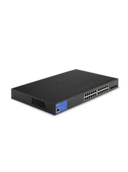 SWITCH LINKSYS GIGABIT ETHERNET LGS328MPC 24 PUERTOS POE+ 10-100-1000MBPS + 4 PUERTOS 10G SFP+ 128 GBIT-S 16000 ENTRADAS - ADMINISTRABLE