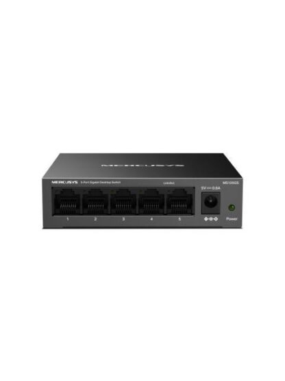 SWITCH MERCUSYS MS105GS 5 PUERTOS GIGABIT ETHERNET 10-100-1000 10 GBIT-S 2000 ENTRADAS NO ADMINISTRADO