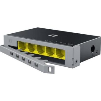 SWITCH NETIS MODELO ST105GD 5 PUERTOS GIGABIT SWITCH DE ESCRITORIO CARCASA METALICA CON SEGURO DE CONECTOR INCORPORADO NO ADMINISTRABLE