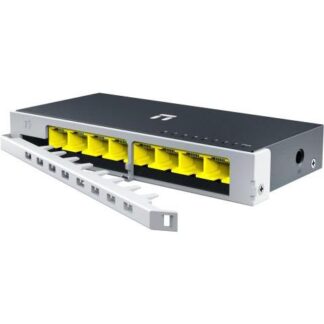 SWITCH NETIS MODELO ST108GD 8 PUERTOS GIGABIT SWITCH DE ESCRITORIO CARCASA METALICA CON SEGURO DE CONECTOR INCORPORADO NO ADMINISTRABLE