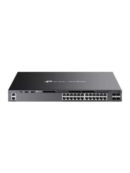 SWITCH POE+ ADMINISTRADO L3 APILABLE GIGABIT DE 24 PUERTOS OMADA CON 4 RANURAS 10G