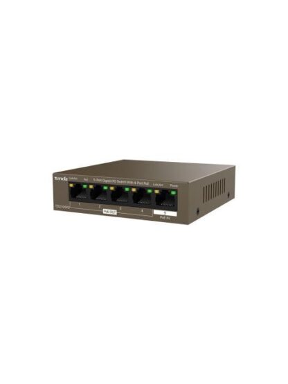 SWITCH TENDA GIGABIT ETHERNET TEG1105PD 5 PUERTOS 10-100-1000MBPS (4X POE) 10 GBIT-S 2000 ENTRADAS - NO ADMINISTRABLE - Image 3