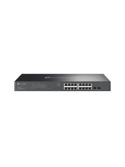 SWITCH TP-LINK GIGABIT ETHERNET SG2218P 16 PUERTOS POE+ 10-100-1000MBPS + 2 PUERTOS SFP 36 GBIT-S 8000 ENTRADAS - ADMINISTRABLE