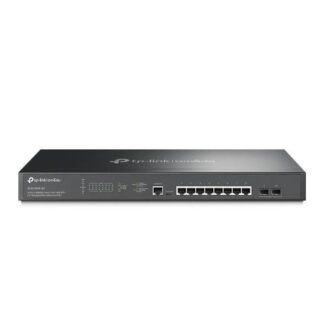 SWITCH TP-LINK GIGABIT ETHERNET TL-SG3210XHP-M2 8 PUERTOS 10-100-1000 MBPS 80 GBIT-S 16000 ENTRADAS - ADMINISTRABLE