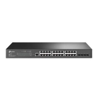 SWITCH TP-LINK GIGABIT ETHERNET TL-SG3428 V1 24 PUERTOS 10-100-1000MBPS + 4 PUERTOS SFP 56 GBIT-S 8.000 ENTRADAS - ADMINISTRABLE