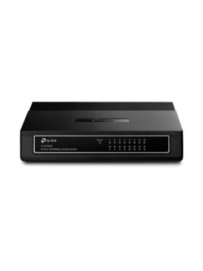 SWITCH TP-LINK TL-SF1016D 10-100MBPS 3.2GBIT-S 16 PUERTOS 1000 ENTRADAS NO ADMINISTRABLE