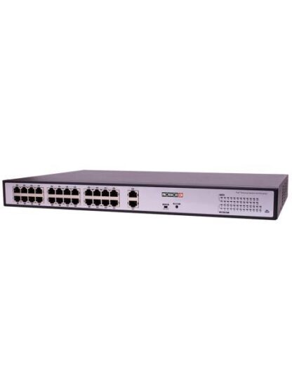 SWITCHPOE 24 PUERTOS 2 PUERTOS UPLINK GIGACOBRE-FIBRA 300W TOTAL HASTA 250MTS FUENTE PODER INTERNA. - Image 3