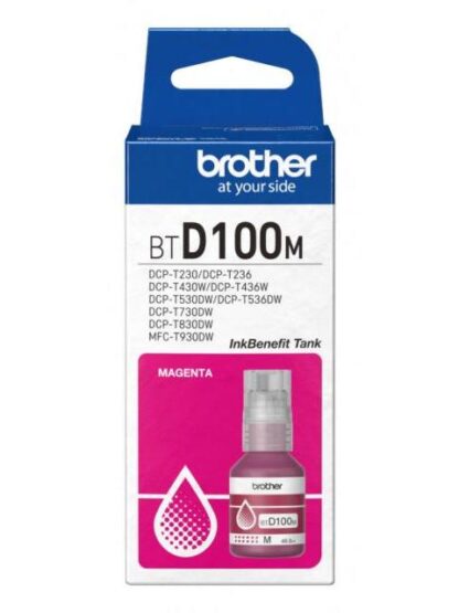 TANQUE DE TINTA BROTHER BTD100M MAGENTA 5000 PAGINAS