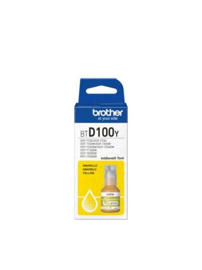 TANQUE DE TINTA BROTHER BTD100Y AMARILLO 5000 PAGINAS