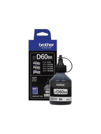 TANQUE DE TINTA BROTHER BTD60 NEGRO 6500 PAGINAS