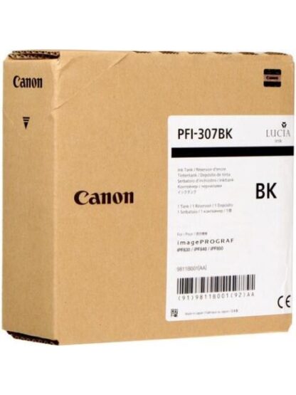 TANQUE DE TINTA CANON PFI-307 BK NEGRO 330ML