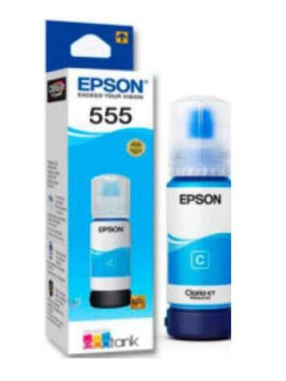TANQUE DE TINTA EPSON T555 CYAN 70ML 6300 PAGINAS