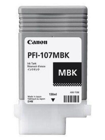 TANQUE TINTA CANON NEGRO MATE PFI-107MBK 130ML (6704B001AA) - Image 3