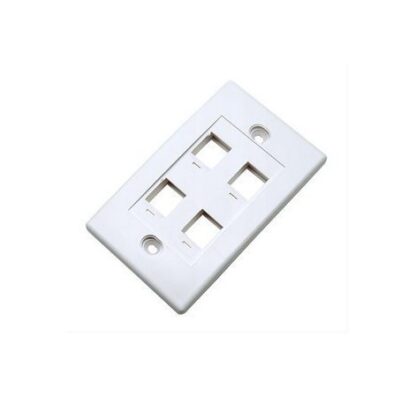 INTELLINET TAPA PARA CAJA (FACEPLATE) 163316 MONTAJE AL RAS 4 SALIDAS BLANCO - Image 2