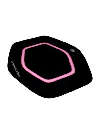 TAPETE GAMER COOLER MASTER FM510 HALO 14 X 11CM GROSOR 3MM NEGRO-ROSA - Image 2