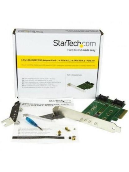 STARTECH  TARJETA PCI EXPRESS DE 3 PUERTOS M.2 PARA SSD - Image 7