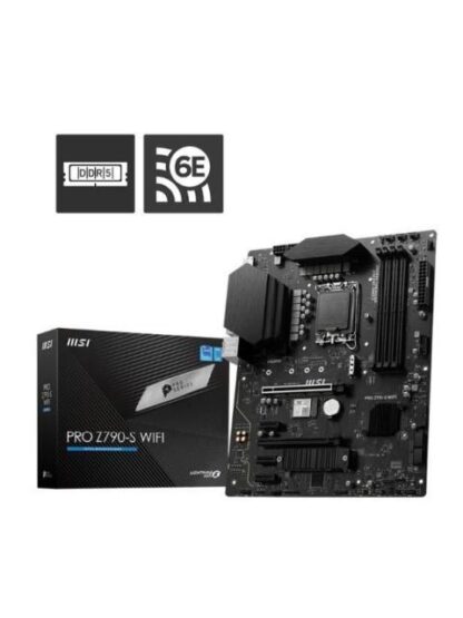 TARJETA MADRE MSI PRO Z790S WIFI INTEL Z790 COMPATIBLE CON PROCESADORES INTEL CORE DE 14.ª 13.ª Y 12.ª GENERACION PROCESADORES INTEL PENTIUM GOLD