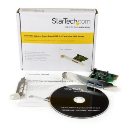 TARJETA PCIE 2PTOS USB 3.0 UASP ALIMENTAC SATA STARTECH PEXUSB3S24 - Image 5
