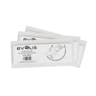 TARJETAS ADHESIVAS PARA LAMINADOR EVOLIS A5070 COLOR BLANCO LIMPIADOR