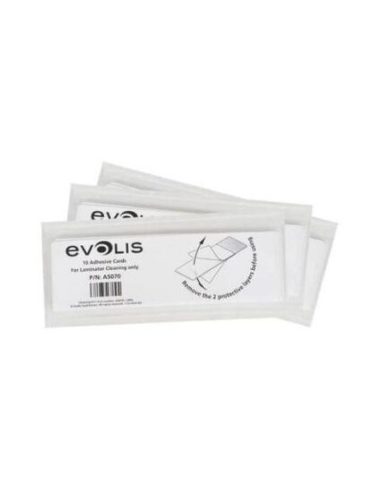 TARJETAS ADHESIVAS PARA LAMINADOR EVOLIS A5070 COLOR BLANCO LIMPIADOR