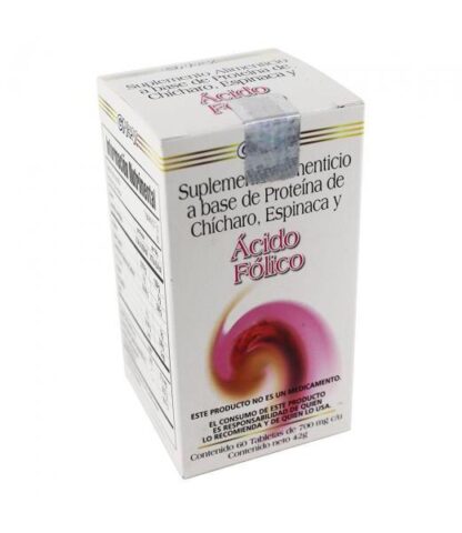 TBS. ACIDO FOLICO Y ESPINACA C 60 GN+VIDA