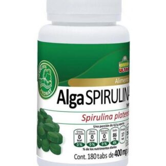 TBS. ALGA SPIRULINA C 180 DE 400 MG. PRONAT