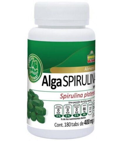 TBS. ALGA SPIRULINA C 180 DE 400 MG. PRONAT