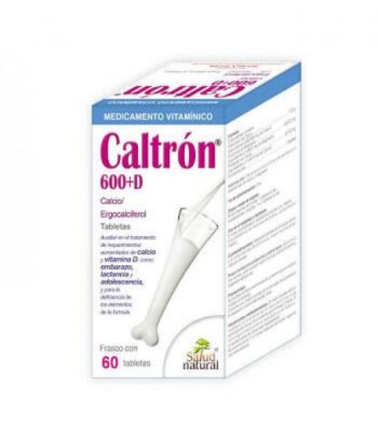 TBS. CALTRON 600 +D C 60 (ROSA) CALCIO ERGOCALCIFEROL SALUD NATURAL