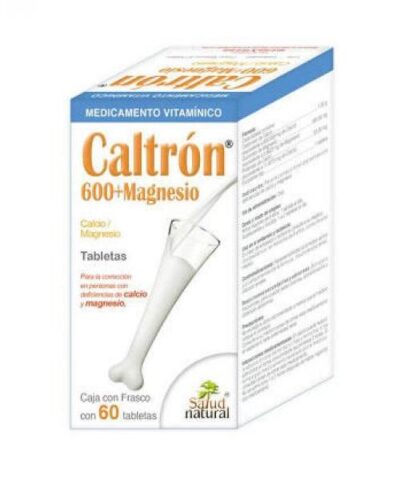 TBS. CALTRON 600+MAGNESIO (NARANJA) C 60 SN CALCIO MAGNESIO SALUD NATURAL