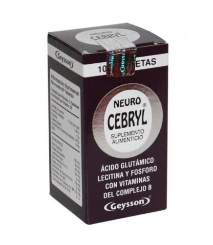 TBS. NEURO-CEBRYL C 100 ACIDO GLUTAMICOLECITINA Y FOSFORO C VIT D GEYSSON