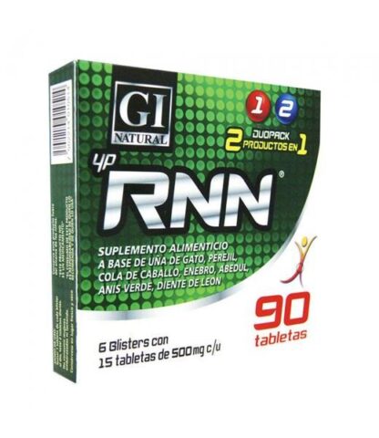 TBS. RNN C 90 6 BLISTERS DE 15 TBS. C U 500MG Uña dE GATO PEREJIL CO SOLO PARA DIABETICOS