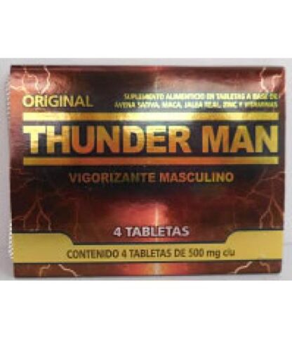 TBS. THUNDER MAN C 4 VIGORIZANTE MACULINO GN+VIDA