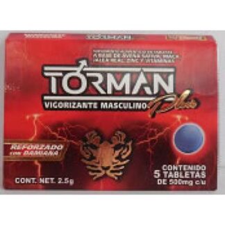 TBS. TORMAN PLUS C 5 VIGORIZANTE MASCULINO REFORZADO CON DAMIANA GN+VIDA