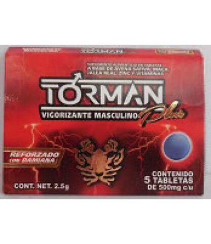 TBS. TORMAN PLUS C 5 VIGORIZANTE MASCULINO REFORZADO CON DAMIANA GN+VIDA
