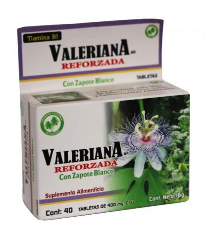 TBS. VALERIANA REFORZADA C ZAPOTE BLANCO C 40 NATURALES CALIFORNIA