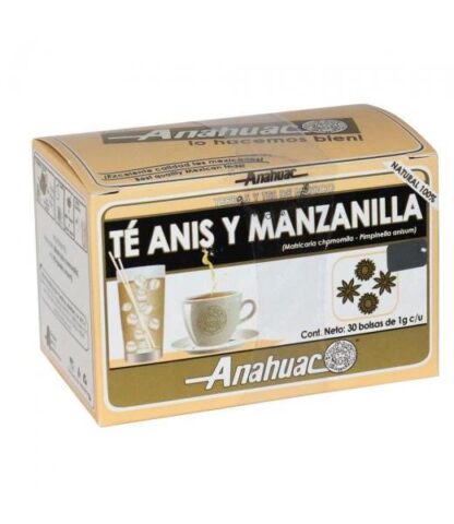 TE ANIS C MANZANILLA C 30 BOLSAS. ANAHUAC