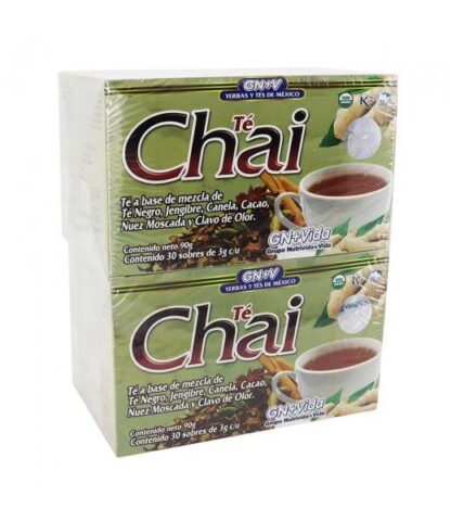 TE CHAI C 30 SOB. BASE DE TE NEGROJENJIBRECANELACACAONUEZ MOSCA GN+VIDA