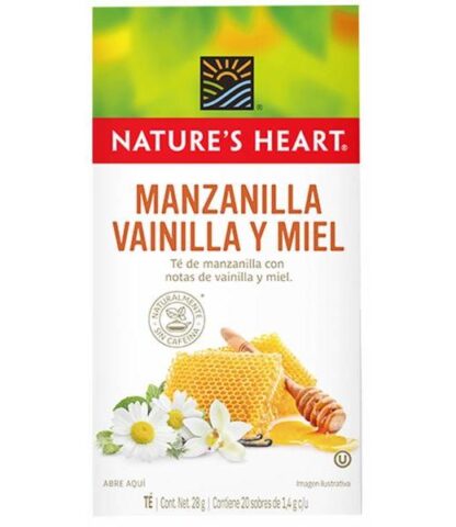 TE DE MANZANILLA VAINILLA MIEL 20 SOB NATURES HEART